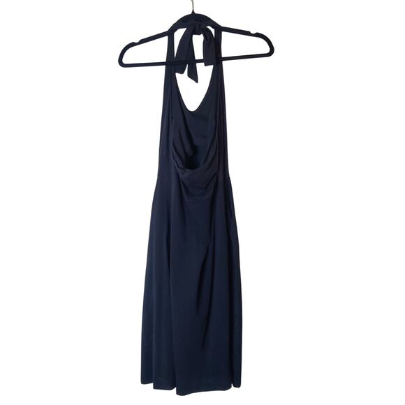 Pact Organic Cotton Halter Fit & Flare Dress Small Pockets Minimalist Travel - Picture 4 of 15